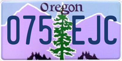 OR license plate 075EJC