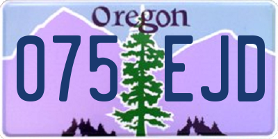 OR license plate 075EJD