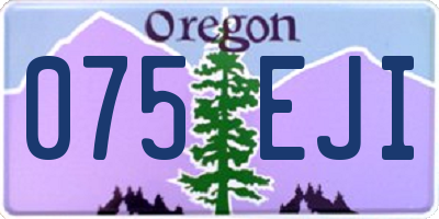 OR license plate 075EJI
