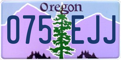 OR license plate 075EJJ