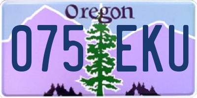 OR license plate 075EKU