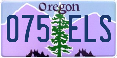 OR license plate 075ELS