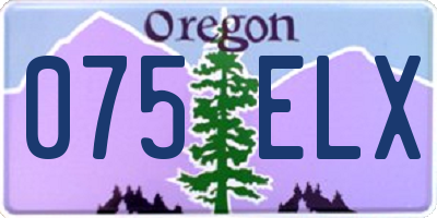 OR license plate 075ELX
