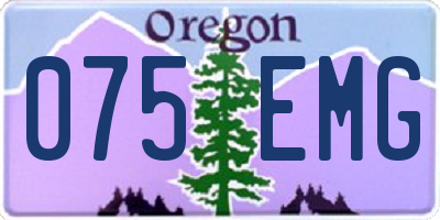OR license plate 075EMG