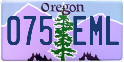OR license plate 075EML
