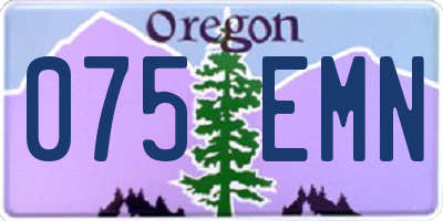 OR license plate 075EMN
