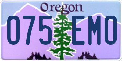 OR license plate 075EMO