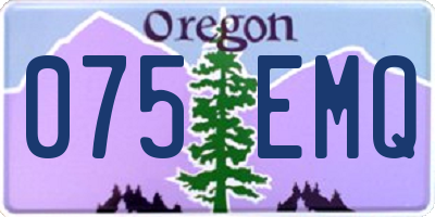 OR license plate 075EMQ