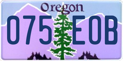 OR license plate 075EOB