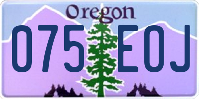 OR license plate 075EOJ