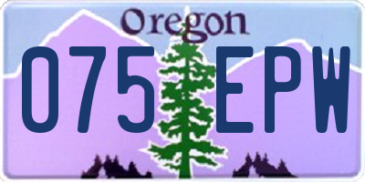 OR license plate 075EPW