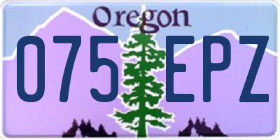OR license plate 075EPZ