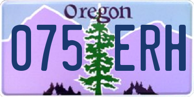OR license plate 075ERH