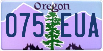 OR license plate 075EUA