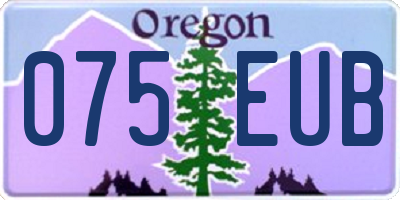 OR license plate 075EUB