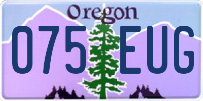 OR license plate 075EUG