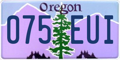 OR license plate 075EUI