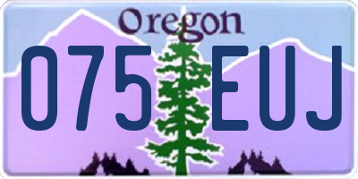 OR license plate 075EUJ