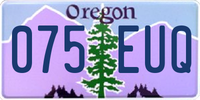 OR license plate 075EUQ