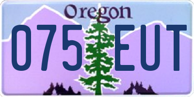 OR license plate 075EUT