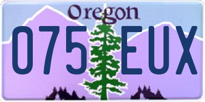 OR license plate 075EUX