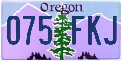 OR license plate 075FKJ