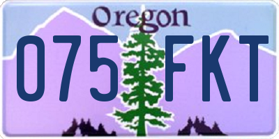 OR license plate 075FKT