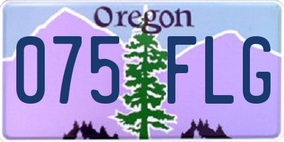 OR license plate 075FLG