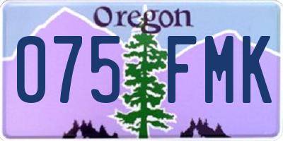 OR license plate 075FMK