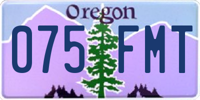 OR license plate 075FMT