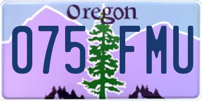 OR license plate 075FMU