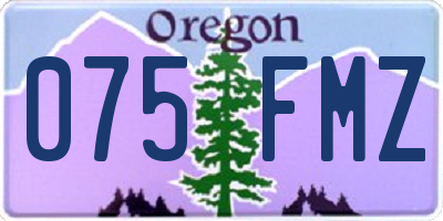 OR license plate 075FMZ