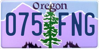 OR license plate 075FNG