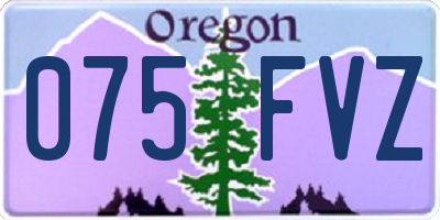 OR license plate 075FVZ