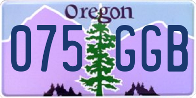 OR license plate 075GGB
