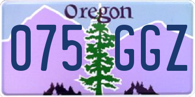 OR license plate 075GGZ