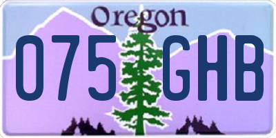 OR license plate 075GHB