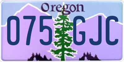 OR license plate 075GJC
