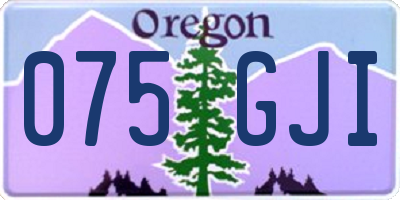 OR license plate 075GJI