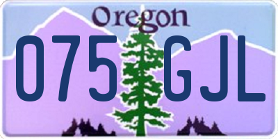 OR license plate 075GJL