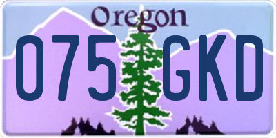 OR license plate 075GKD