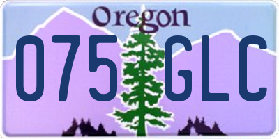 OR license plate 075GLC