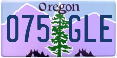 OR license plate 075GLE
