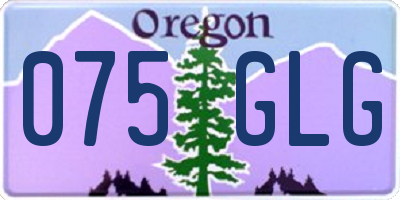 OR license plate 075GLG