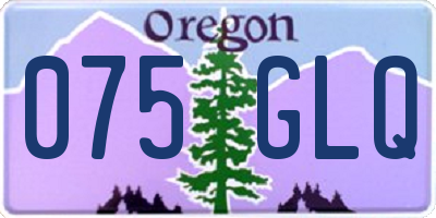 OR license plate 075GLQ