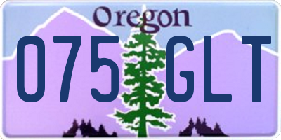 OR license plate 075GLT