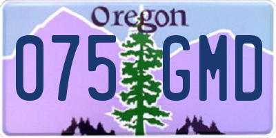 OR license plate 075GMD