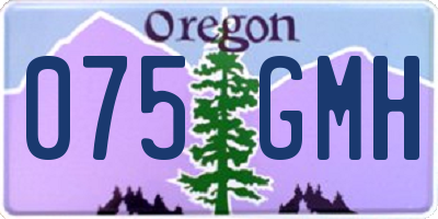 OR license plate 075GMH