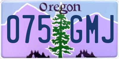 OR license plate 075GMJ