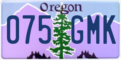 OR license plate 075GMK